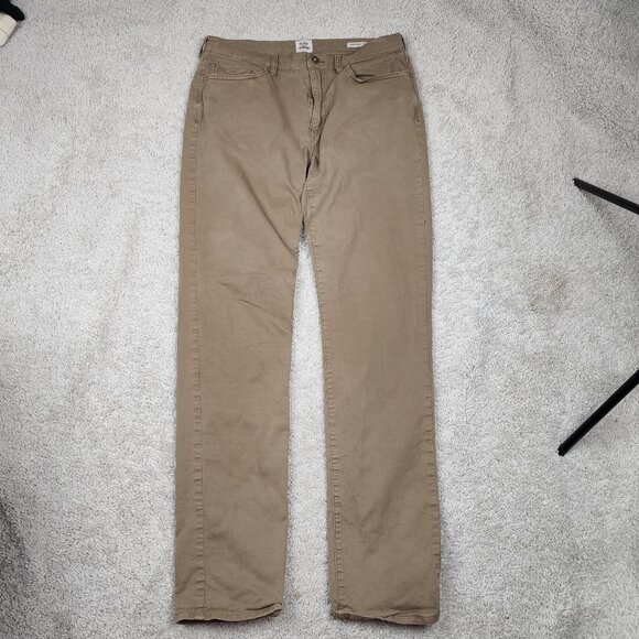 flint and tinder Other - Flint and Tinder Pants Mens 34x36 Actual 32x33 Khaki 5 Pocket Huckberry 365 Pant